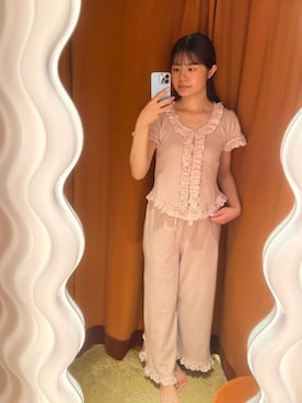 「アイテム（ルームウェア/パジャマ）」を使った、SNIDEL HOMEさん（レディース・160cm）の夏コーディネート