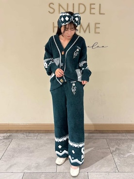 「アイテム（ルームウェア/パジャマ）」を使った、SNIDEL HOMEさん（レディース・154cm）の秋コーディネート