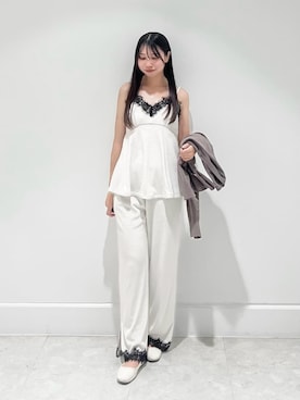 「SNIDEL HOME（スナイデルホーム）のアイテム」を使った、SNIDEL HOMEさん（レディース・154cm）の夏コーディネート