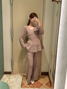 「アイテム（ルームウェア）」を使った、SNIDEL HOMEさん（レディース・159cm）の秋コーディネート