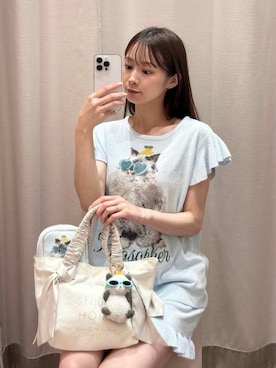 「SNIDEL HOME（スナイデルホーム）のアイテム」を使った、SNIDEL HOMEさん（レディース・153cm）の夏コーディネート