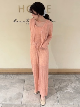 「アイテム（ルームウェア/パジャマ）」を使った、SNIDEL HOMEさん（レディース・154cm）の夏コーディネート