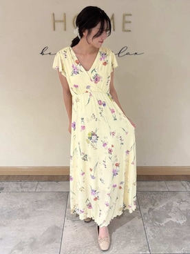 「アイテム（ルームワンピース）」を使った、SNIDEL HOMEさん（レディース・154cm）の夏コーディネート