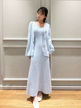 「ヘアクリップ」｜SNIDEL HOMEさん（レディース・153cm）の冬コーディネート