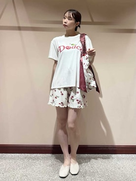 「SNIDEL HOME（スナイデルホーム）のアイテム」を使った、SNIDEL HOMEさん（レディース・153cm）の夏コーディネート