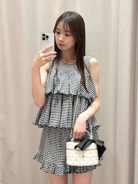 「SNIDEL HOME（スナイデルホーム）のアイテム」を使った、SNIDEL HOMEさん（レディース・153cm）の夏コーディネート