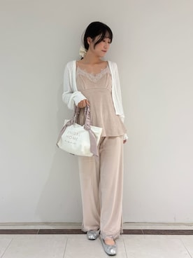 「SNIDEL HOME（スナイデルホーム）のアイテム」を使った、SNIDEL HOMEさん（レディース・154cm）の夏コーディネート