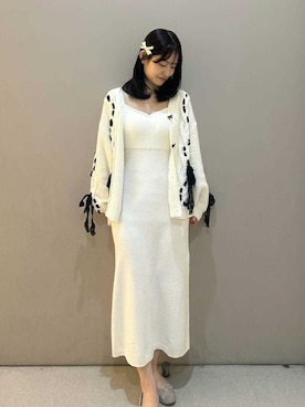 「アイテム（ヘアピン）」を使った、SNIDEL HOMEさん（レディース・158cm）の冬コーディネート