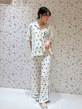 「SNIDEL HOME（スナイデルホーム）の【sorbet light】【接触冷感】メランジパイル開襟シャツ（ルームウェア/パジャマ、その他）」を使った、SNIDEL HOMEさんの春コーディネート