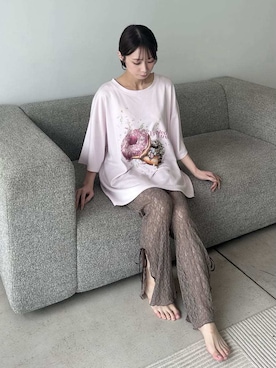 「SNIDEL HOME（スナイデルホーム）のアイテム」を使った、SNIDEL HOMEさん（レディース・153cm）の夏コーディネート