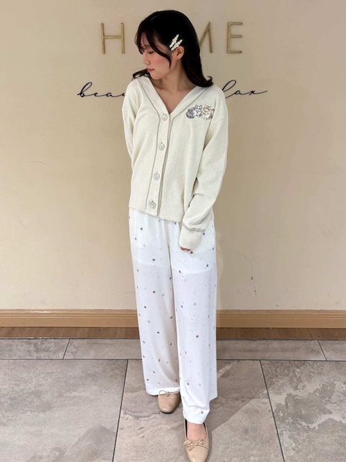 CATラメニットカーディガン（ルームウェア/パジャマ）｜SNIDEL