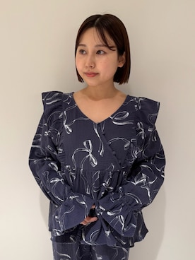 「アイテム（ルームウェア/パジャマ）」を使った、SNIDEL HOMEさん（レディース・147cm）の冬コーディネート