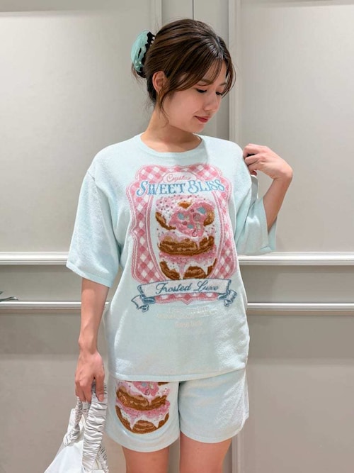 SNIDEL HOME パジャマ ルームウェア ビジュードーナッツニットプル