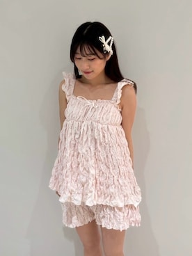 「SNIDEL HOME（スナイデルホーム）のオーガニックキャンバストート -SMALL-（トートバッグ、ピンク系）」を使った、SNIDEL HOMEさんの夏コーディネート