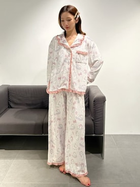 「アイテム（ルームウェア/パジャマ）」を使った、SNIDEL HOMEさん（レディース・159cm）の冬コーディネート
