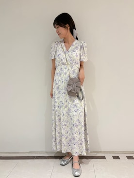 「SNIDEL HOME（スナイデルホーム）のキルティングバンス（バレッタ/ヘアクリップ、ホワイト系）」を使った、SNIDEL HOMEさんの夏コーディネート