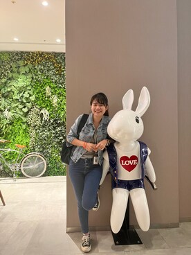 「アイテム（その他シューズ、ホワイト系）」を使った、ツイ 🇹🇼さん（レディース・160cm）の春コーディネート