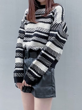 「titty＆Co. PETIT（ティティアンドコープティ）のアイテム」を使った、momo☁️さん（レディース・168cm）の秋コーディネート