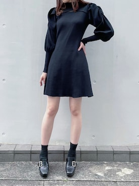 「titty＆Co. PETIT（ティティアンドコープティ）のアイテム」を使った、momo☁️さん（レディース・168cm）の秋コーディネート