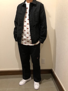「CDG（シーディージー）のアイテム（その他アウター）」を使った、僕の趣味Channelさん（メンズ・178cm）の秋コーディネート