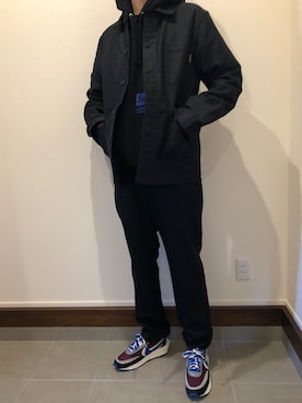 「CDG（シーディージー）のアイテム（その他アウター）」を使った、僕の趣味Channelさん（メンズ・178cm）の秋コーディネート
