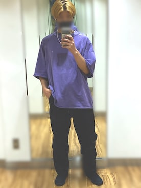 「Adoon plain（アドーンプレーン）のアイテム（パンツ）」を使った、TOMAさん（メンズ・176cm）の夏コーディネート