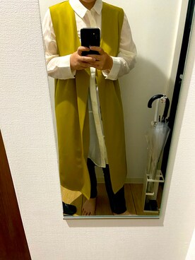 「RAY CASSIN（レイカズン）のアイテム（ベスト）」を使った、jidwlure94ooouさん（レディース・158cm）の夏コーディネート