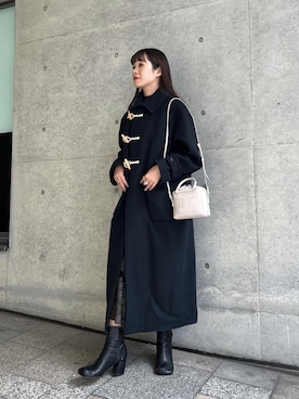 「アイテム（その他アウター、ブルー系）」を使った、chisaさん（レディース・164cm）の秋コーディネート