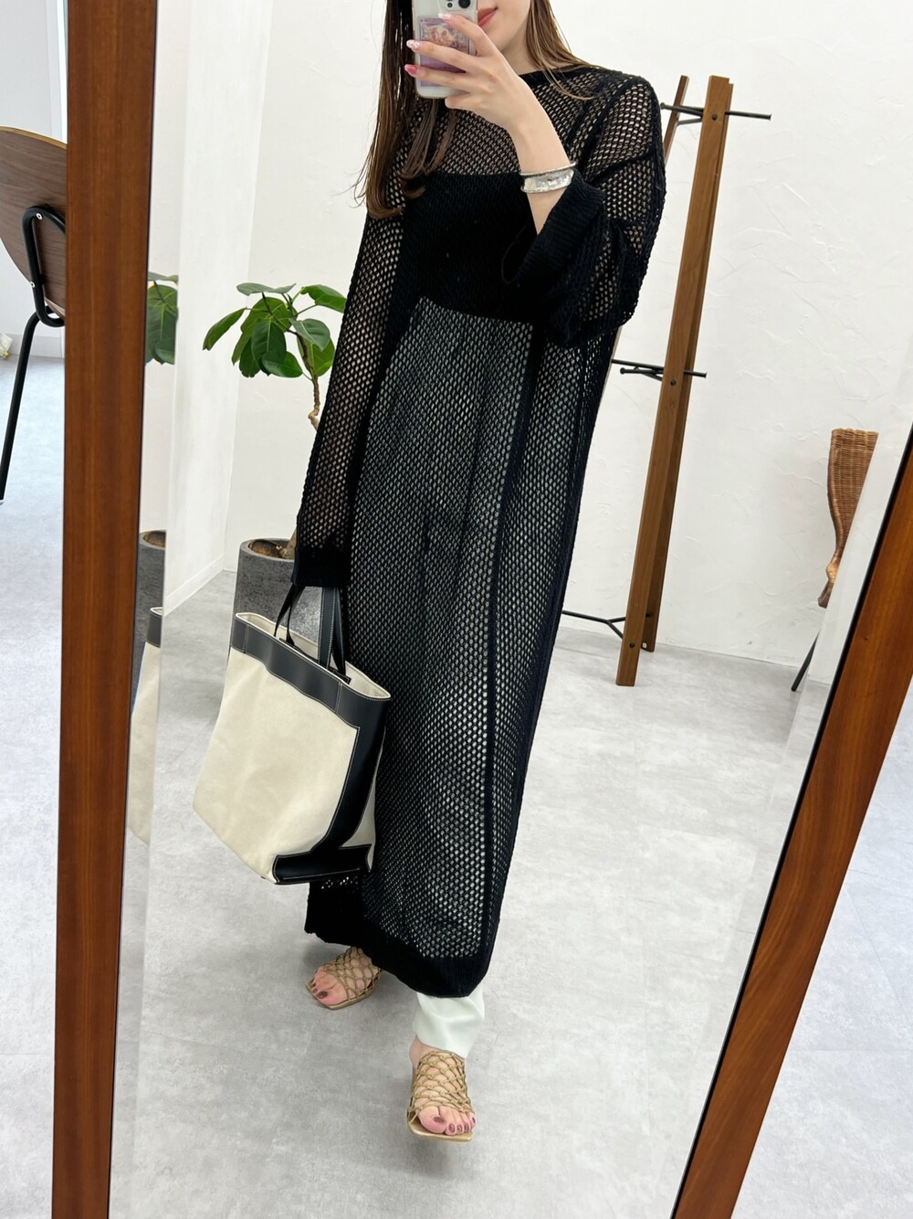 トゥデイフル レザーメッシュサンダル TODAYFUL（トゥデイフル）の「レースアップメッシュサンダル