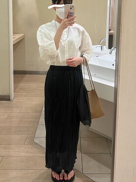 「綺麗めコーデ」｜「アイテム（ビーチサンダル）」を使った、aさん（レディース・162cm）の夏コーディネート