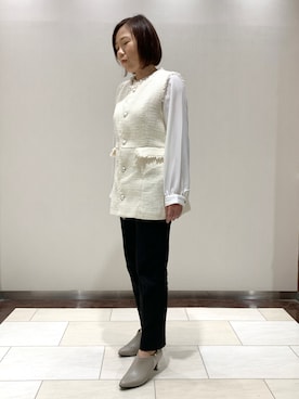 HIMIKO　札幌丸井今井店さん（レディース・161cm）の秋コーディネート