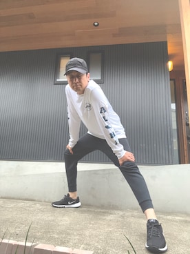 「NIKE（ナイキ）のアイテム（パンツ）」を使った、汗疹さん（メンズ・177cm）の春コーディネート