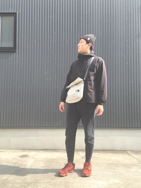 「CAMPER（カンペール）のアイテム」を使った、汗疹さん（メンズ・177cm）の冬コーディネート