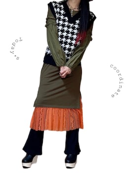 「SPINNS（スピンズ）のアイテム（ワンピース/ドレス）」を使った、くぅさん（レディース・164cm）の春コーディネート