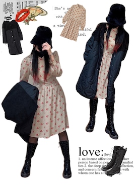 くぅさん（レディース・164cm）の冬コーディネート