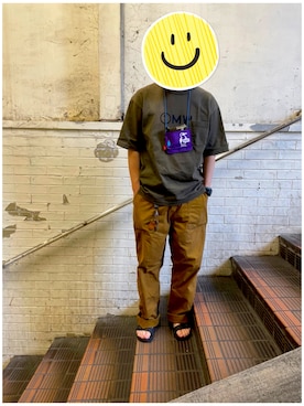 「URBAN RESEARCH（アーバンリサーチ）のアイテム（サンダル）」を使った、mizükiさん（メンズ・170cm）の春コーディネート