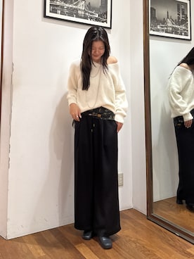 「GALENA（LOUNGEDRESS）（ガレナ）のアイテム」を使った、manami さん（レディース・168cm）の秋コーディネート