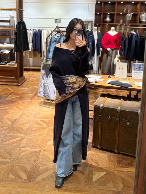 M*H様 【新品未使用】ラウンジドレス　ノースリニット Loungedress（ラウンジドレス） ワンピース ハイスリットニット