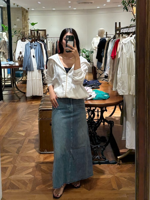 LOUNGEDRESS デニムマキシスカート LOUNGEDRESS（ラウンジドレス）の「デニムマキシスカート（デニム
