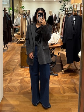 「レディースファッション」｜「アイテム（ジャケット/アウター）」を使った、manami さん（レディース・168cm）の冬コーディネート