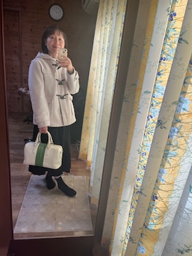 「アイテム（ボストンバッグ）」を使った、mamo3377さん（レディース・160cm）の秋コーディネート