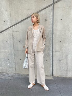「SHENERY（シーナリー）のアイテム（オールインワン・サロペット）」を使った、YAMAGATA_172cmさん（レディース・172cm）の春コーディネート