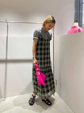 YAMAGATA_172cmさん（レディース・172cm）の夏コーディネート