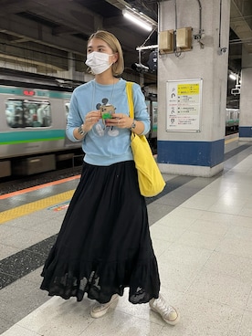 「ミッキー」｜YAMAGATA_172cmさん（レディース・172cm）の秋コーディネート