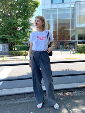 YAMAGATA_172cmさん（レディース・172cm）の夏コーディネート