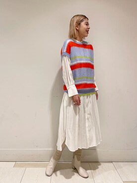 YAMAGATA_172cmさん（レディース・172cm）の冬コーディネート