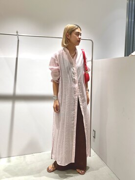 YAMAGATA_172cmさん（レディース・172cm）の夏コーディネート