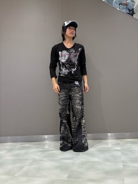 「Ed Hardy（エドハーディー）のアイテム」を使った、aoi20040705さん（メンズ・162cm）の秋コーディネート
