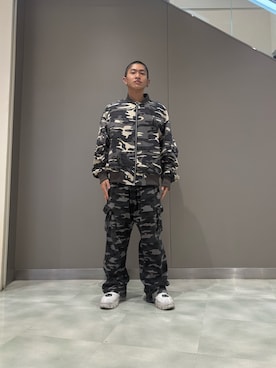 「アイテム（MA-1）」を使った、aoi20040705さん（メンズ・162cm）の冬コーディネート