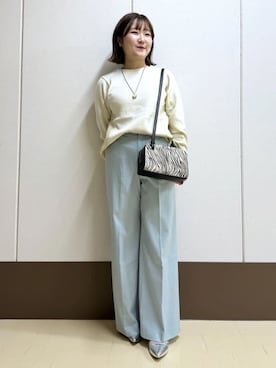 「esche（エッシュ）のアイテム」を使った、Rikoさん（レディース・152cm）の冬コーディネート